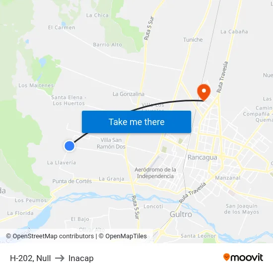 H-202, Null to Inacap map