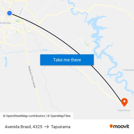 Avenida Brasil, 4325 to Tapuirama map