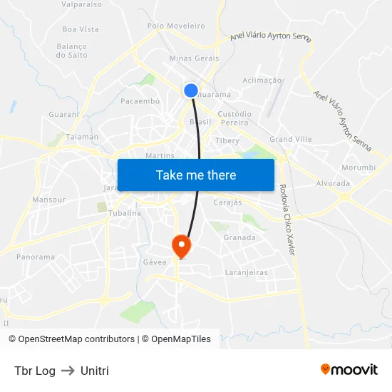 Tbr Log to Unitri map