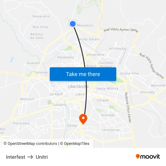 Interfest to Unitri map