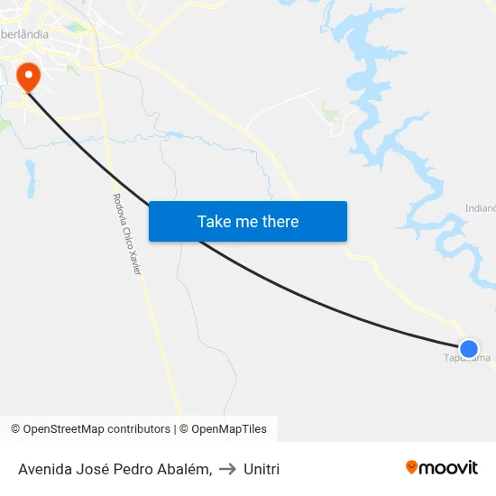 Avenida  José Pedro Abalém, to Unitri map