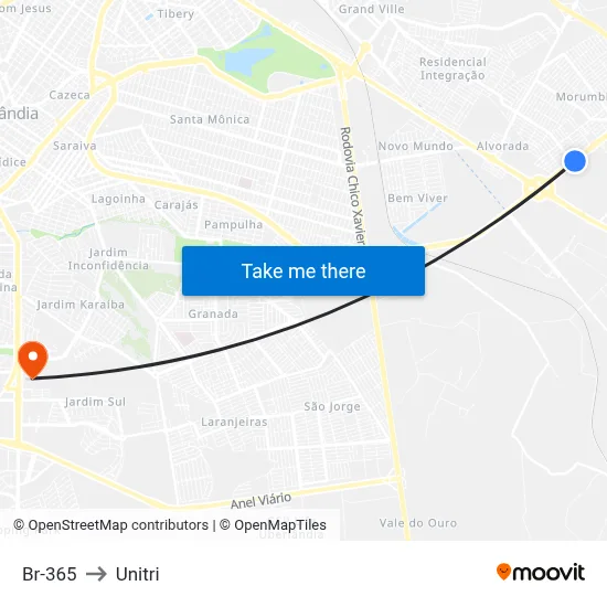 Br-365 to Unitri map