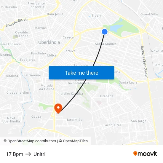 17 Bpm to Unitri map