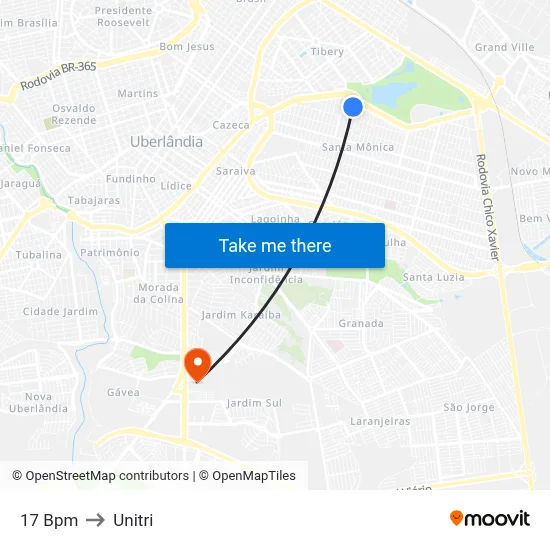 17 Bpm to Unitri map