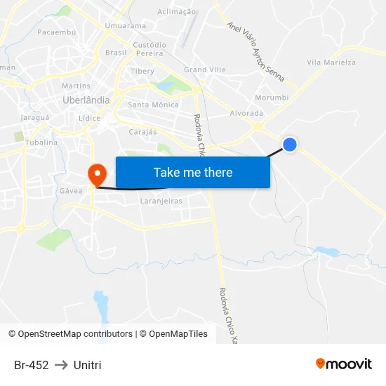 Br-452 to Unitri map