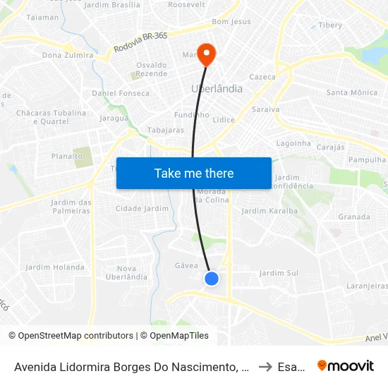 Avenida Lidormira Borges Do Nascimento, 2011 to Esamc map