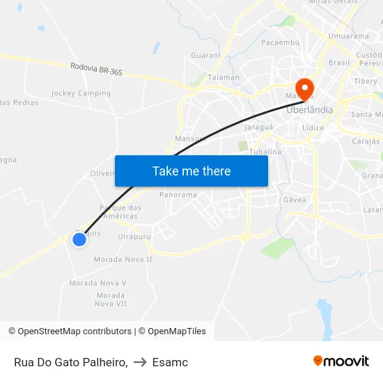 Rua Do Gato Palheiro, to Esamc map