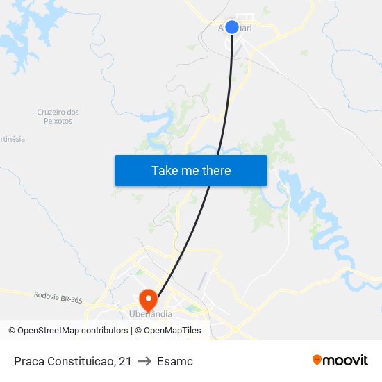 Praca Constituicao, 21 to Esamc map