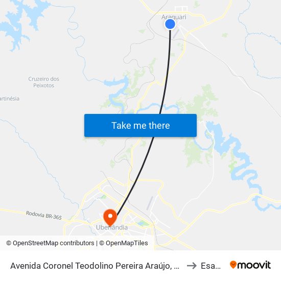 Avenida Coronel Teodolino Pereira Araújo, 2013 to Esamc map