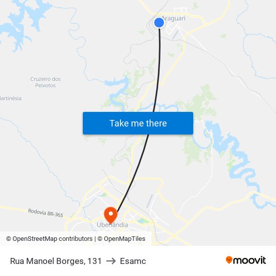 Rua Manoel Borges, 131 to Esamc map