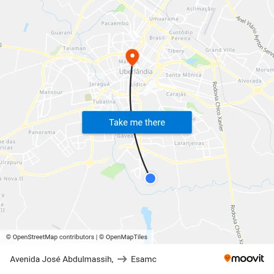 Avenida José Abdulmassih, to Esamc map