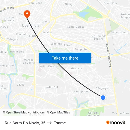 Rua Serra Do Navio, 35 to Esamc map