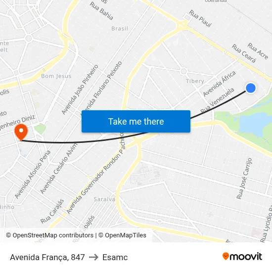 Avenida França, 847 to Esamc map