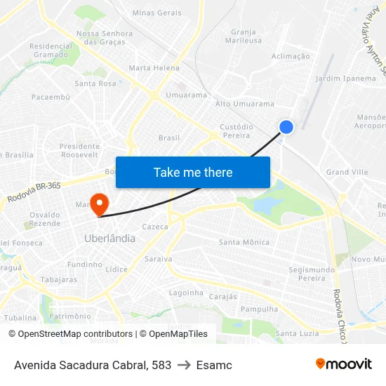 Avenida Sacadura Cabral, 583 to Esamc map