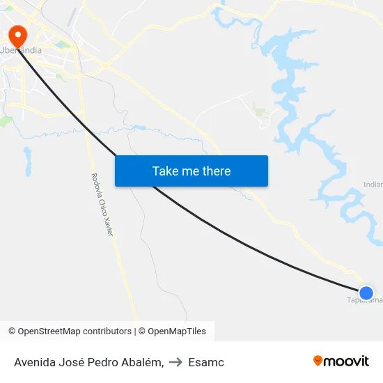 Avenida  José Pedro Abalém, to Esamc map