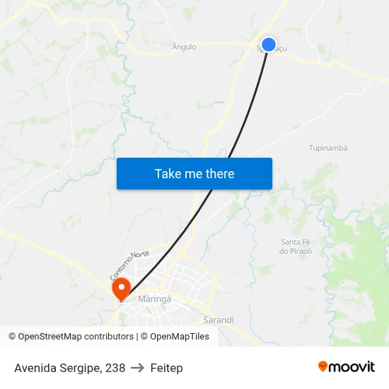 Avenida Sergipe, 238 to Feitep map