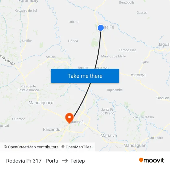Rodovia Pr 317 - Portal to Feitep map