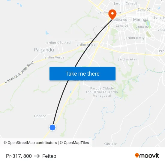 Pr-317, 800 to Feitep map
