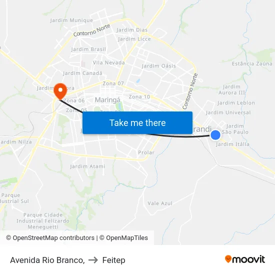 Avenida Rio Branco, to Feitep map