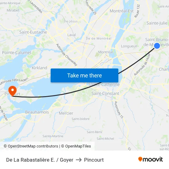 De La Rabastalière E. / Goyer to Pincourt map