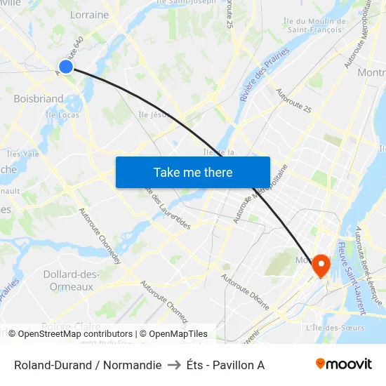 Roland-Durand / Normandie to Éts - Pavillon A map