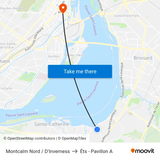Montcalm Nord / D'Inverness to Éts - Pavillon A map