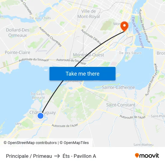 Principale / Primeau to Éts - Pavillon A map