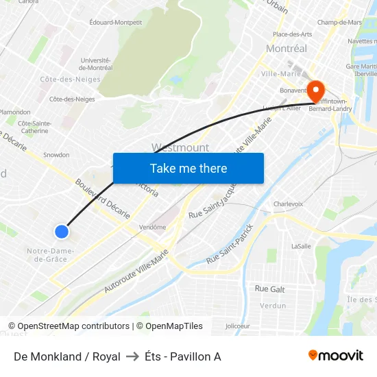 De Monkland / Royal to Éts - Pavillon A map