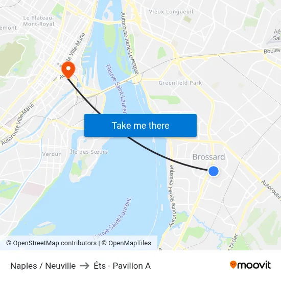 Naples / Neuville to Éts - Pavillon A map
