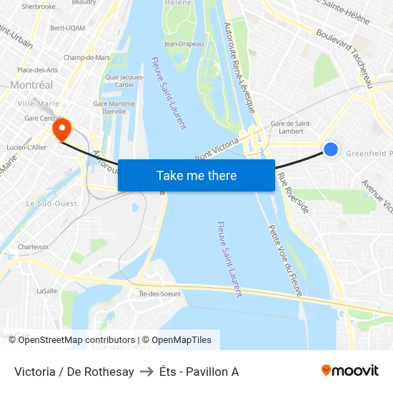 Victoria / De Rothesay to Éts - Pavillon A map