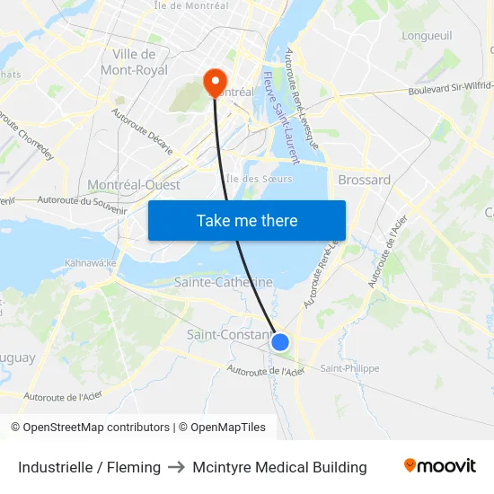 Industrielle / Fleming to Mcintyre Medical Building map
