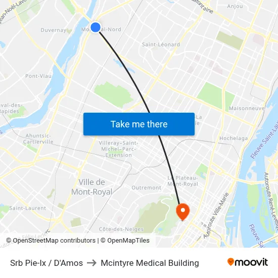 Srb Pie-Ix / D'Amos to Mcintyre Medical Building map