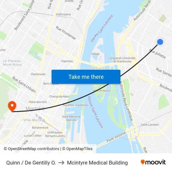 Quinn / De Gentilly O. to Mcintyre Medical Building map