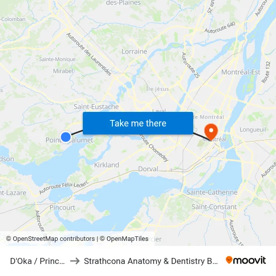 D'Oka / Principal to Strathcona Anatomy & Dentistry Building map