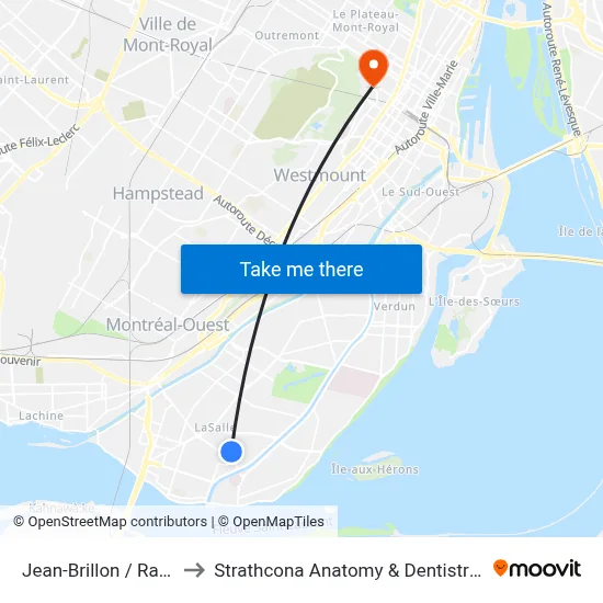 Jean-Brillon / Rancourt to Strathcona Anatomy & Dentistry Building map