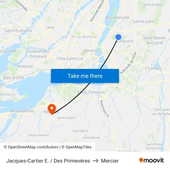 Jacques-Cartier E. / Des Primevères to Mercier map