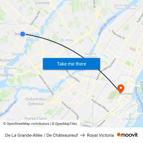 De La Grande-Allée / De Châteauneuf to Royal Victoria map