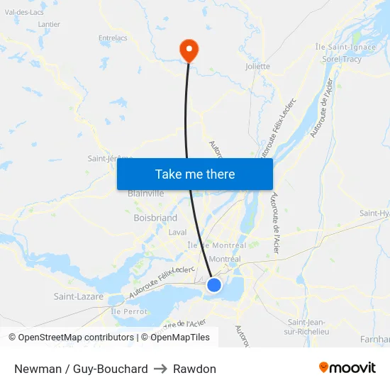 Newman / Guy-Bouchard to Rawdon map