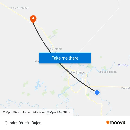 Quadra 09 to Bujari map