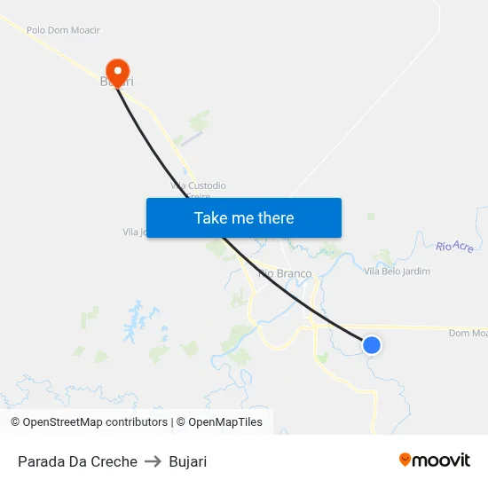 Parada Da Creche to Bujari map