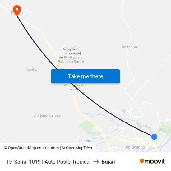 Tv. Serra, 1019 | Auto Posto Tropical to Bujari map