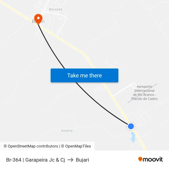 Br-364 | Garapeira Jc & Cj to Bujari map