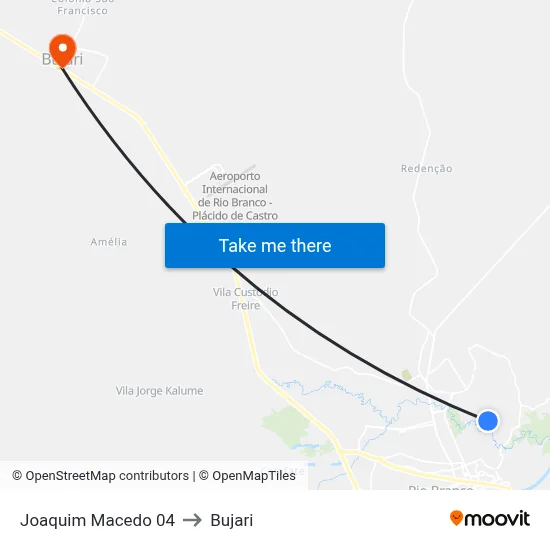 Joaquim Macedo 04 to Bujari map