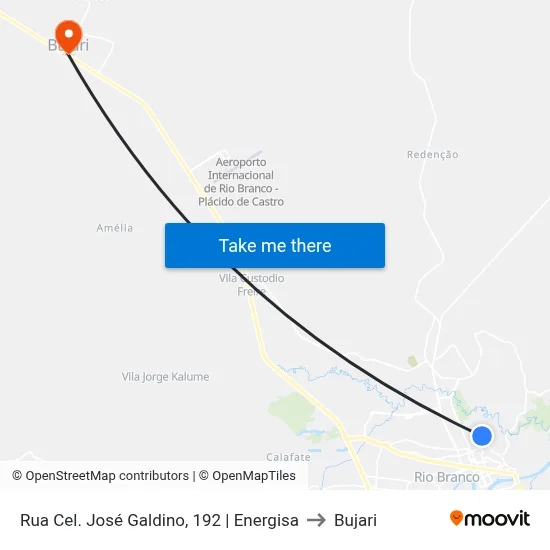 Rua Cel. José Galdino, 192 | Energisa to Bujari map