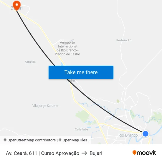 Av. Ceará, 611 | Curso Aprovação to Bujari map