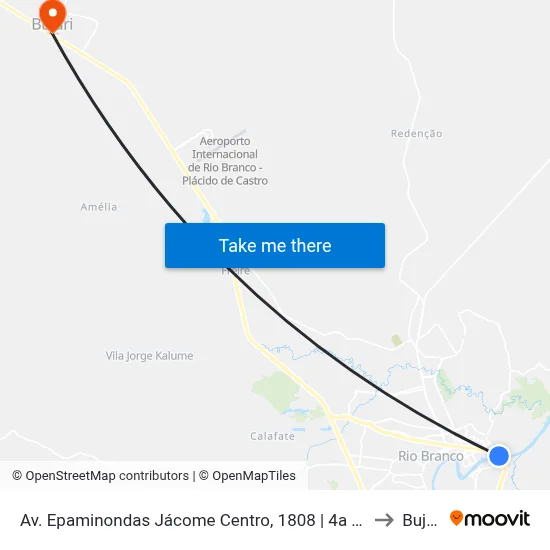 Av. Epaminondas Jácome Centro, 1808 | 4a Ponte to Bujari map