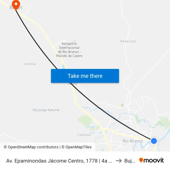 Av. Epaminondas Jácome Centro, 1778 | 4a Ponte to Bujari map