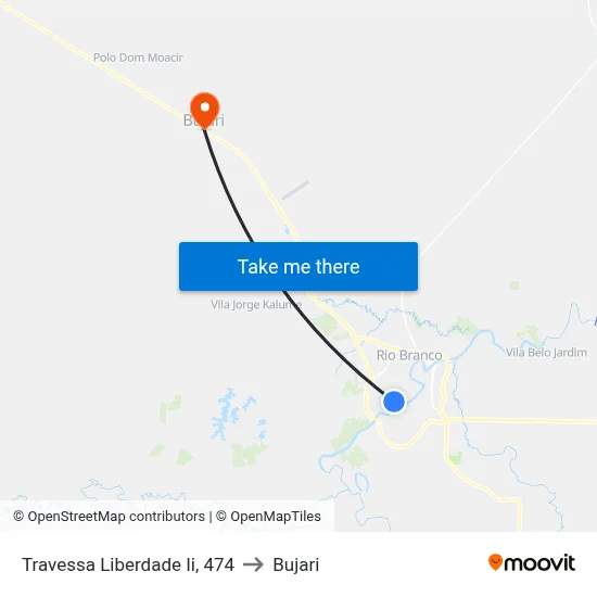 Travessa Liberdade Ii, 474 to Bujari map