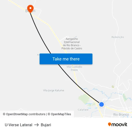 U-Verse Lateral to Bujari map