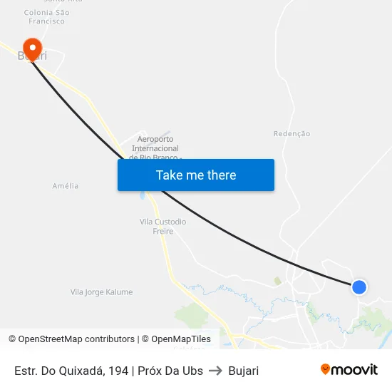 Estr. Do Quixadá, 194 | Próx Da Ubs to Bujari map